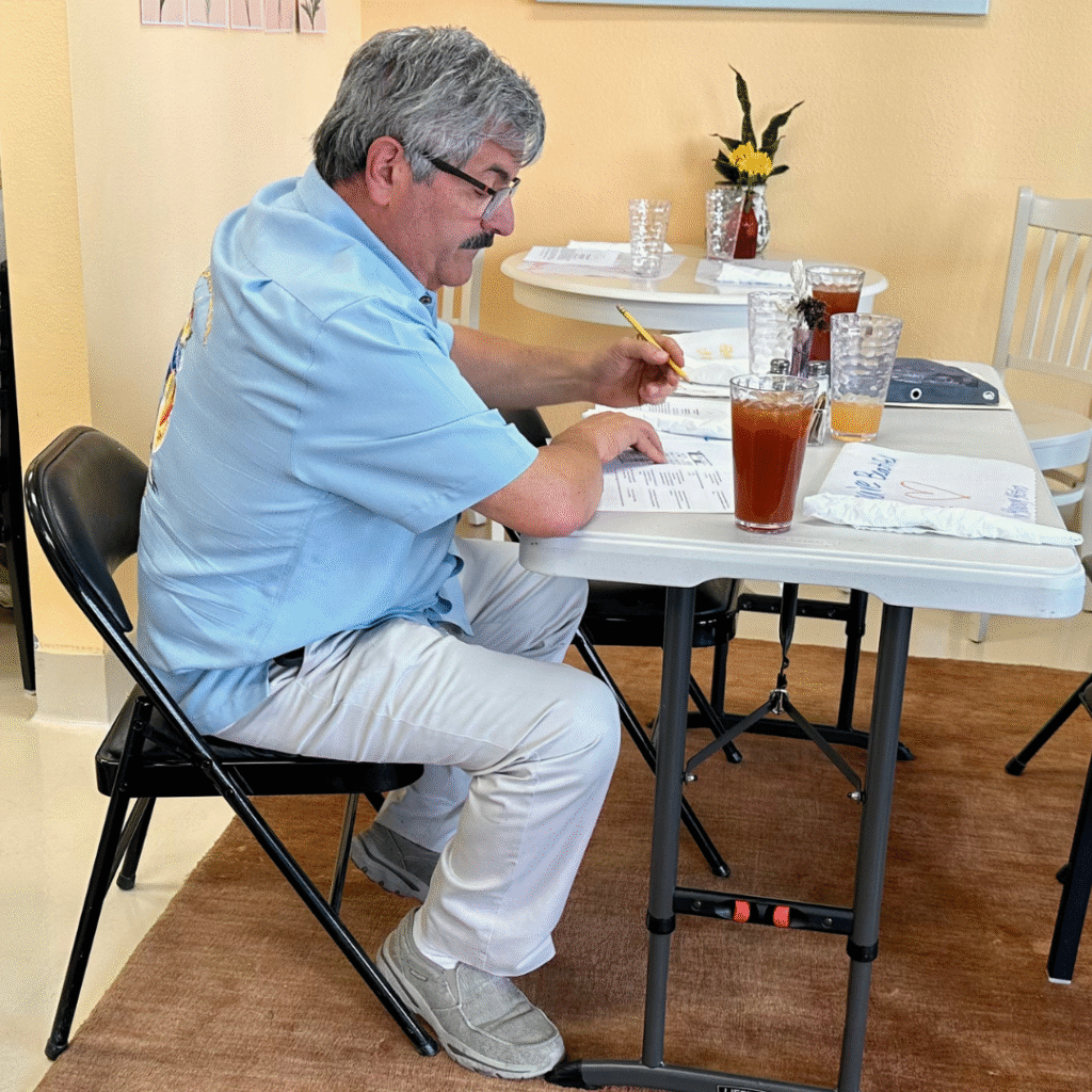 ACF Chefs Las Vegas member takes a test