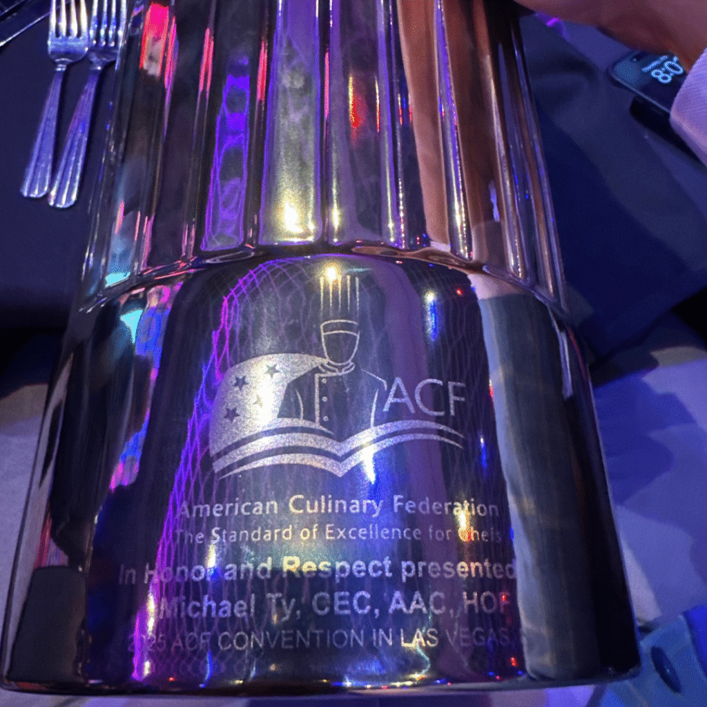 A trophy honoring Michael Ty